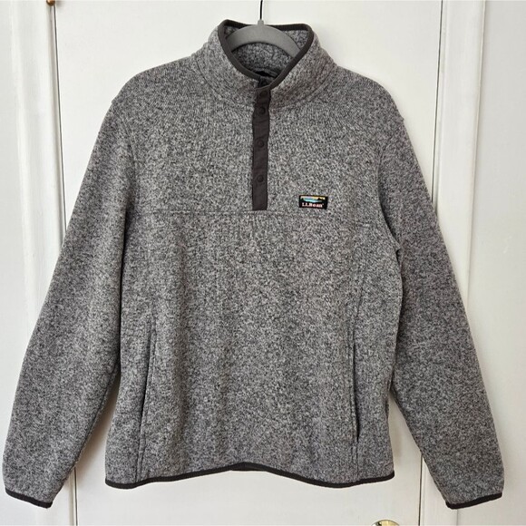 LL Bean Fleece better sweater men's size Large - Picture 1 of 8